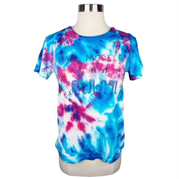 U.P. Unfortunate Portrait Up-Cycled Mail Models Tee - Size Small - Picture 1 of 7